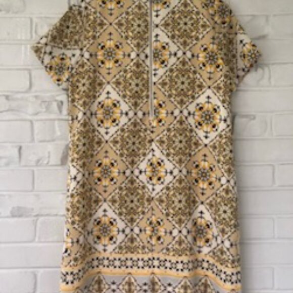 Lulu's Yellow Floral Bandana Sheath Mini Dress S - Picture 8 of 8